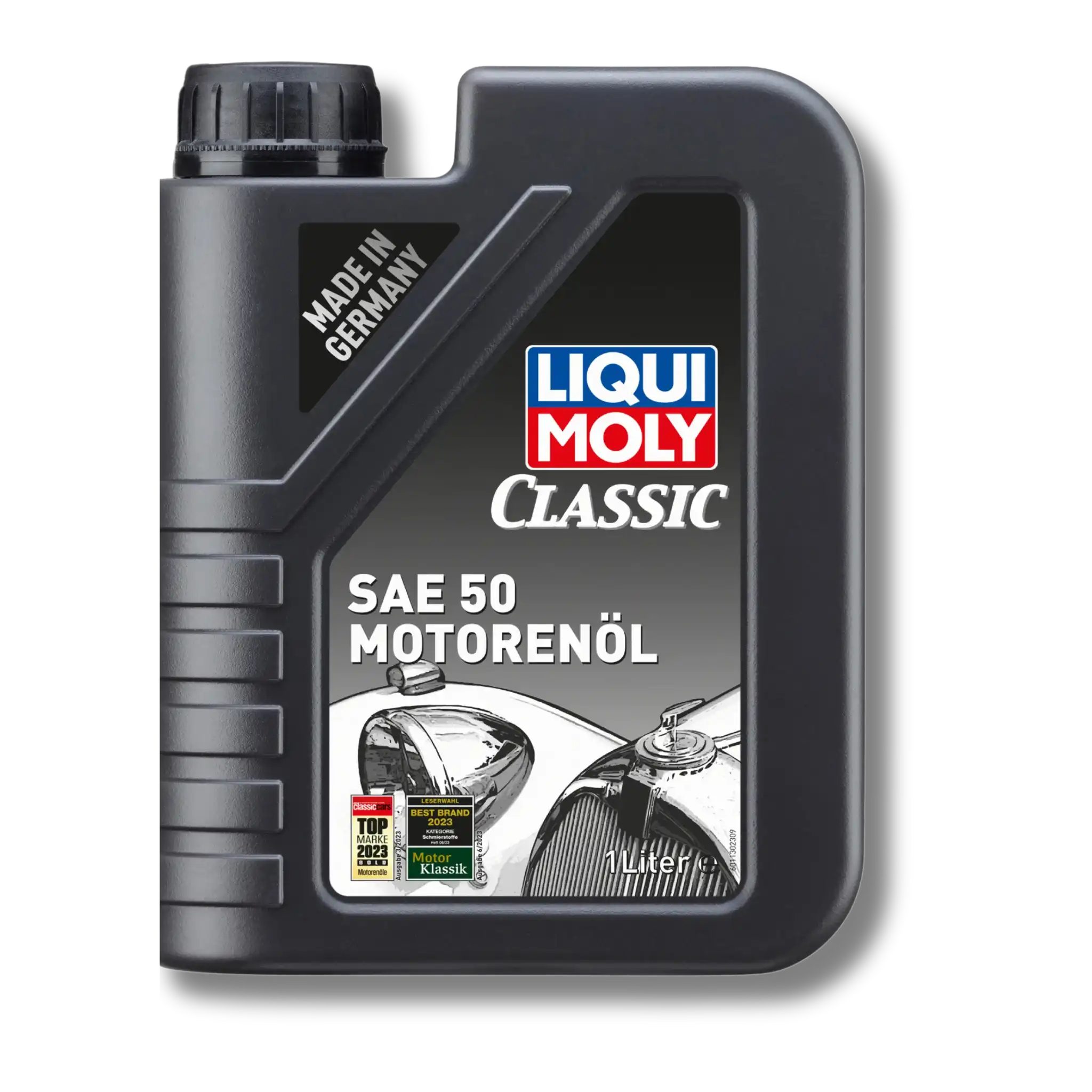 Bild eines 1 Liter-Kanisters Classic Motorenöl SAE 50