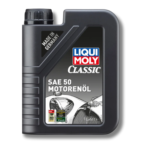Bild eines 1 Liter-Kanisters Classic Motorenöl SAE 50