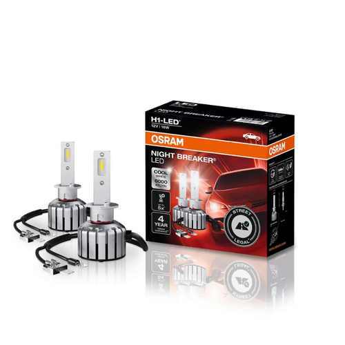 OSRAM NIGHT BREAKER LED H1 Scheinwerferlampe (12V, 6000K, 2er-Set)