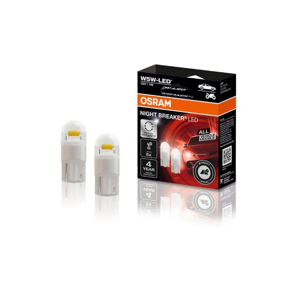 OSRAM NIGHT BREAKER LED W5W Standlicht / Innenbeleuchtung (12V, 2er-Set)