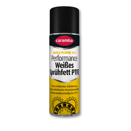 Bild der Frontalansicht einer Dose Caramba PTFE-Sprühfett.