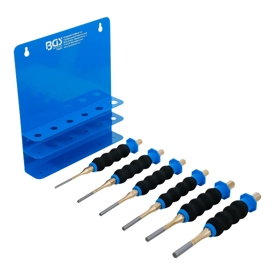 BGS Technic Splintentreiber- / Durchschlag-Satz mit Handschutz